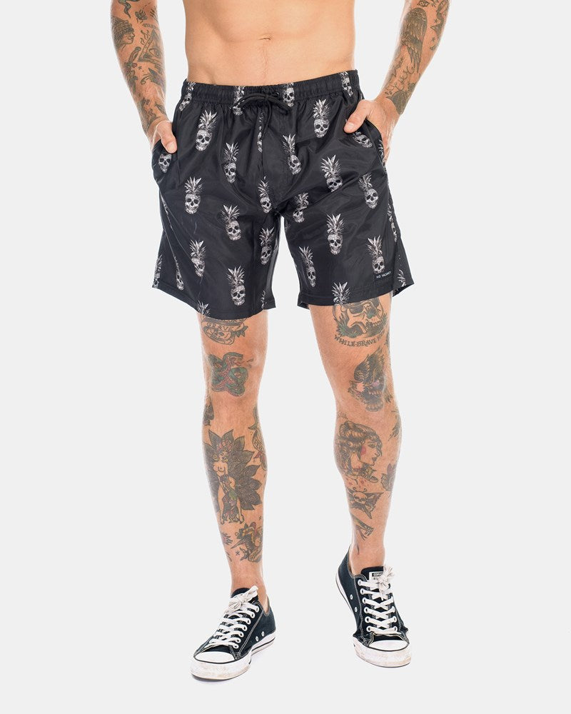 Pineapple Skull Swim Shorts