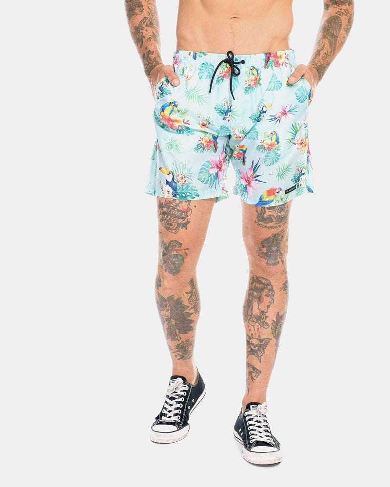 Paradise Parrots Swim Shorts