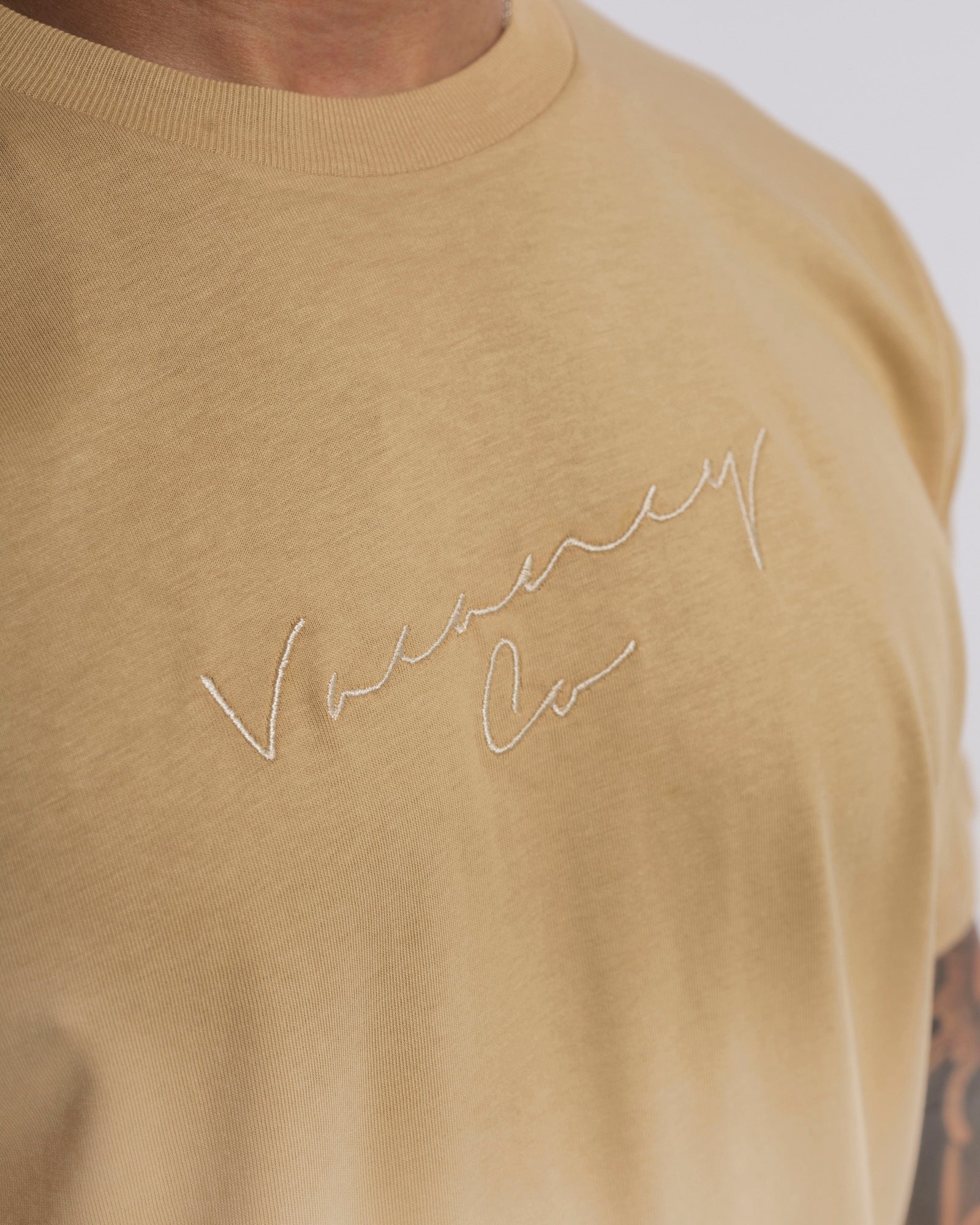 Coy Mono Embroidery Tee