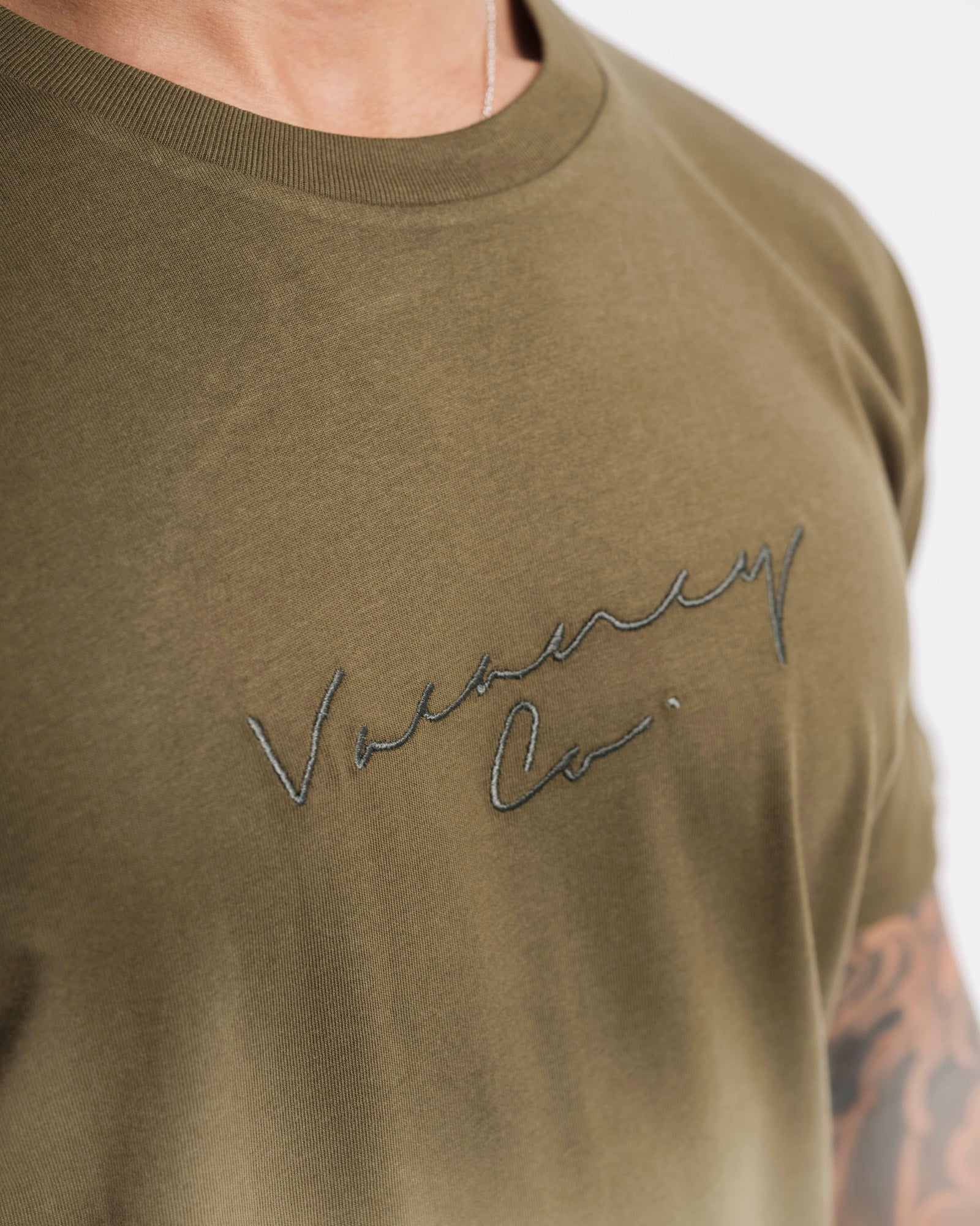 Coy Mono Embroidery Tee