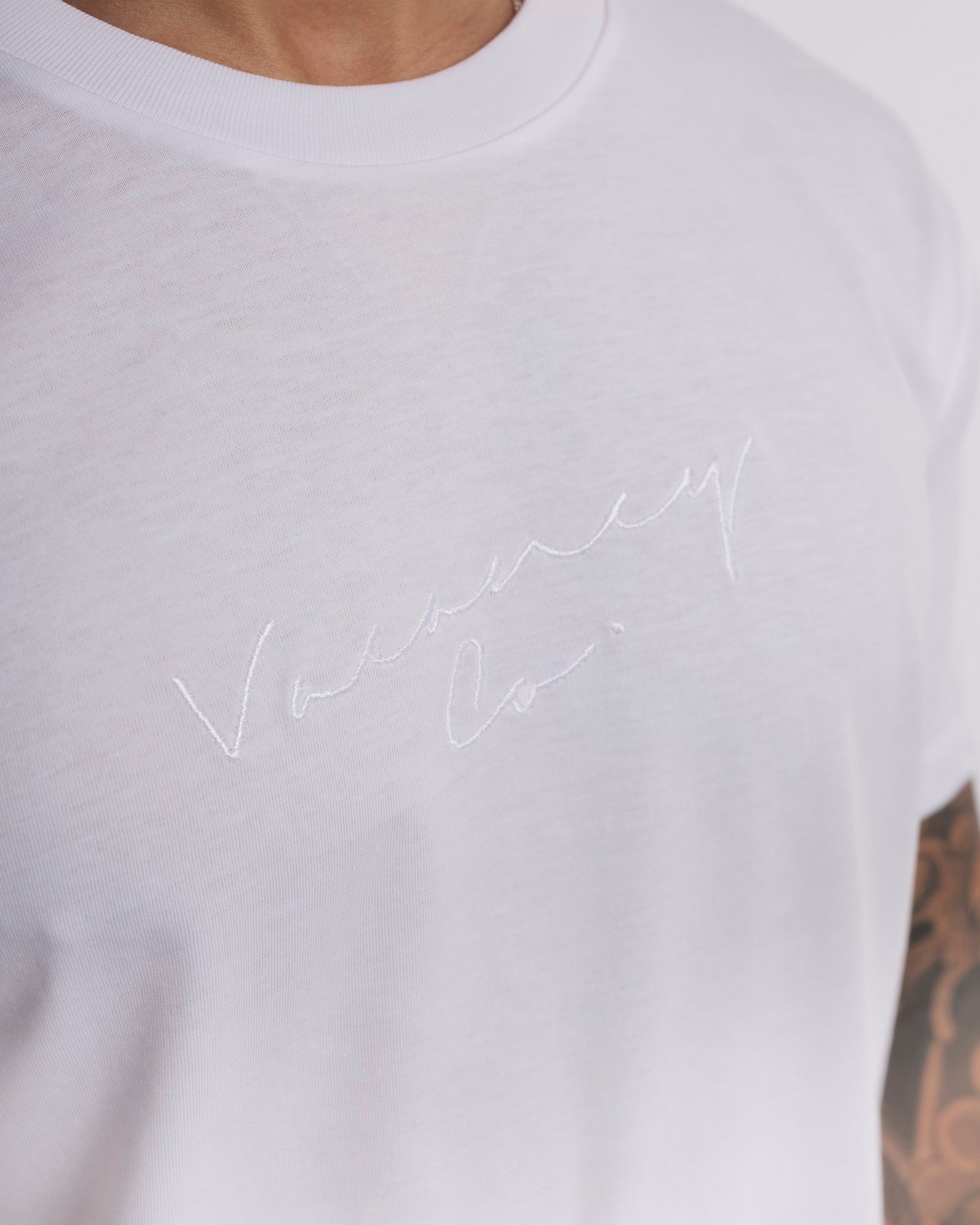 Coy Mono Embroidery Tee