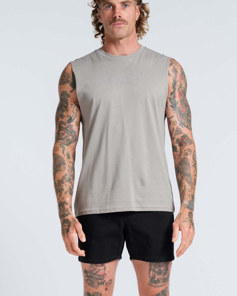 Coy Mono Embroidery Tank