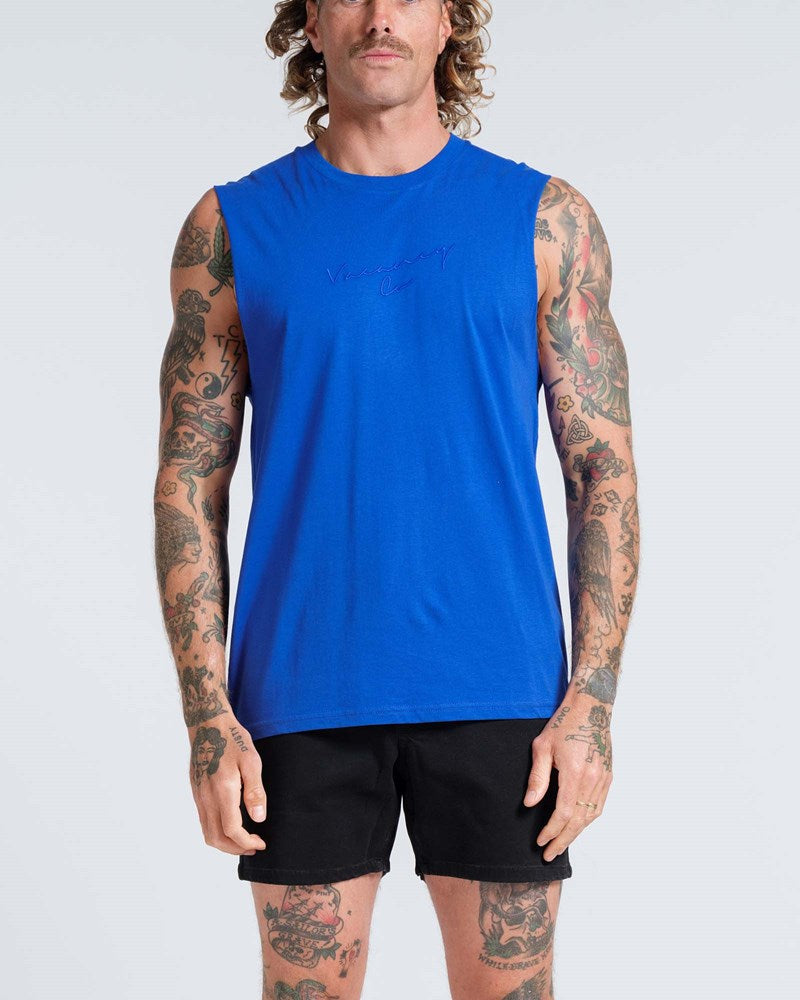 Coy Mono Embroidery Tank