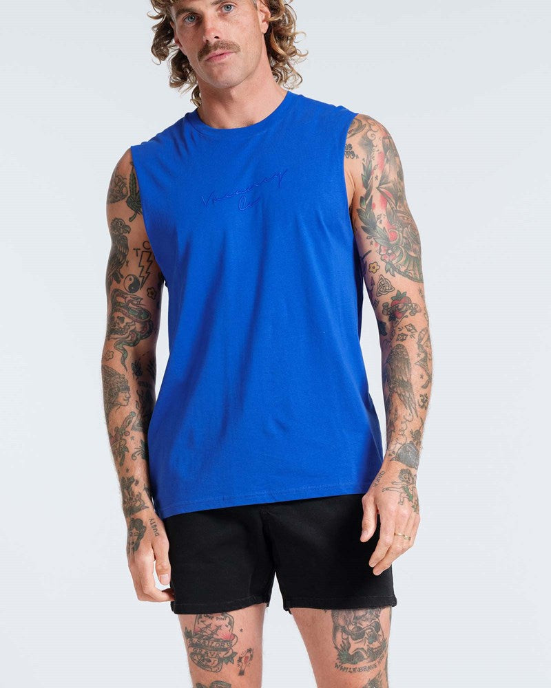 Coy Mono Embroidery Tank
