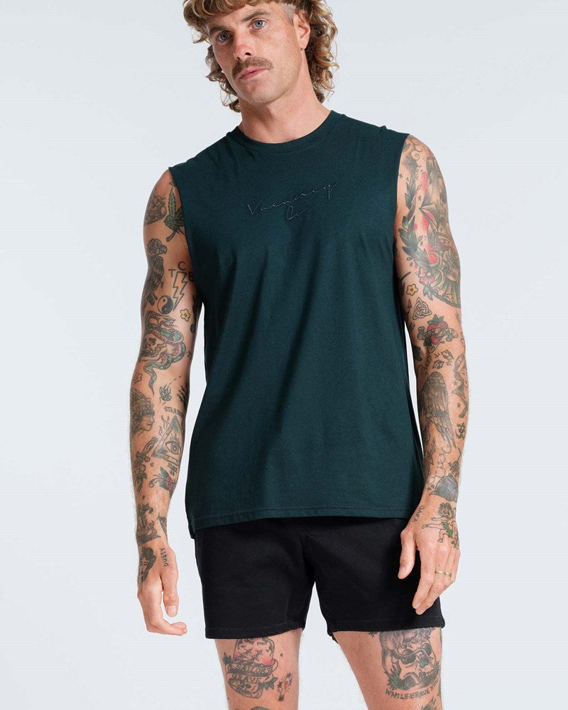 Coy Mono Embroidery Tank