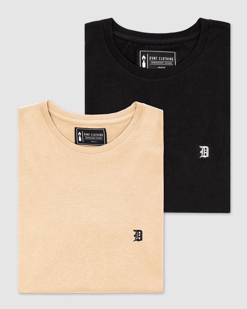 2-Pack Classic Embroidery Tee