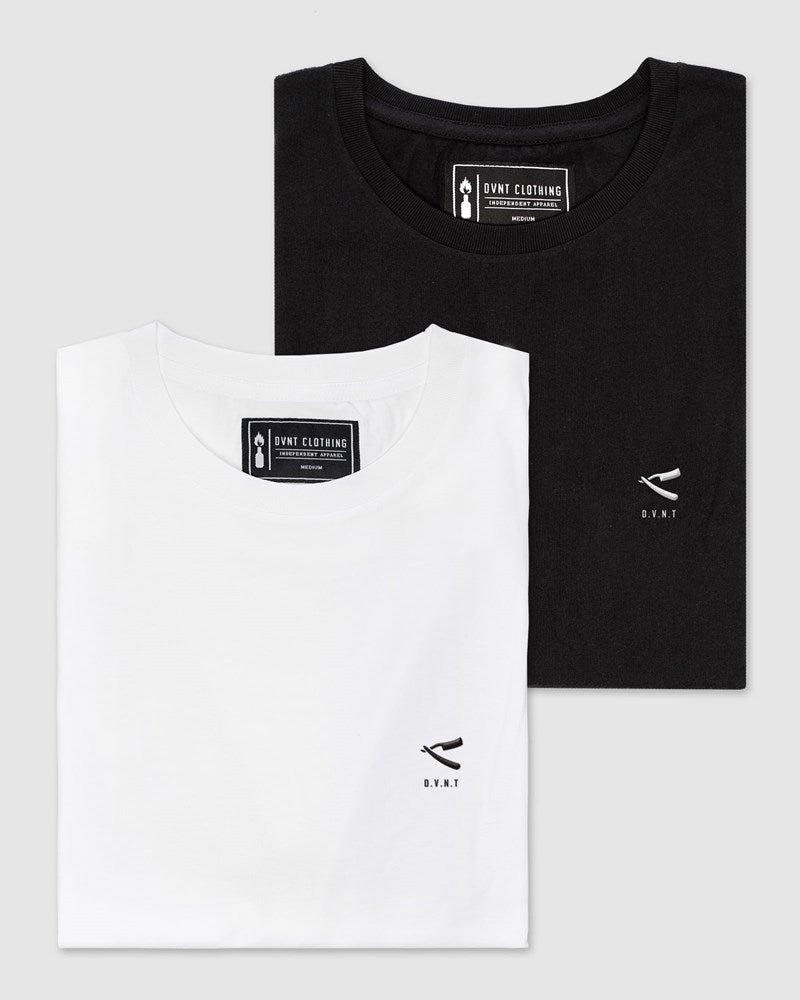 2-Pack Cut Throat Embroidery Tee