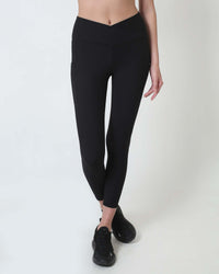 Ribbed Cross Legging