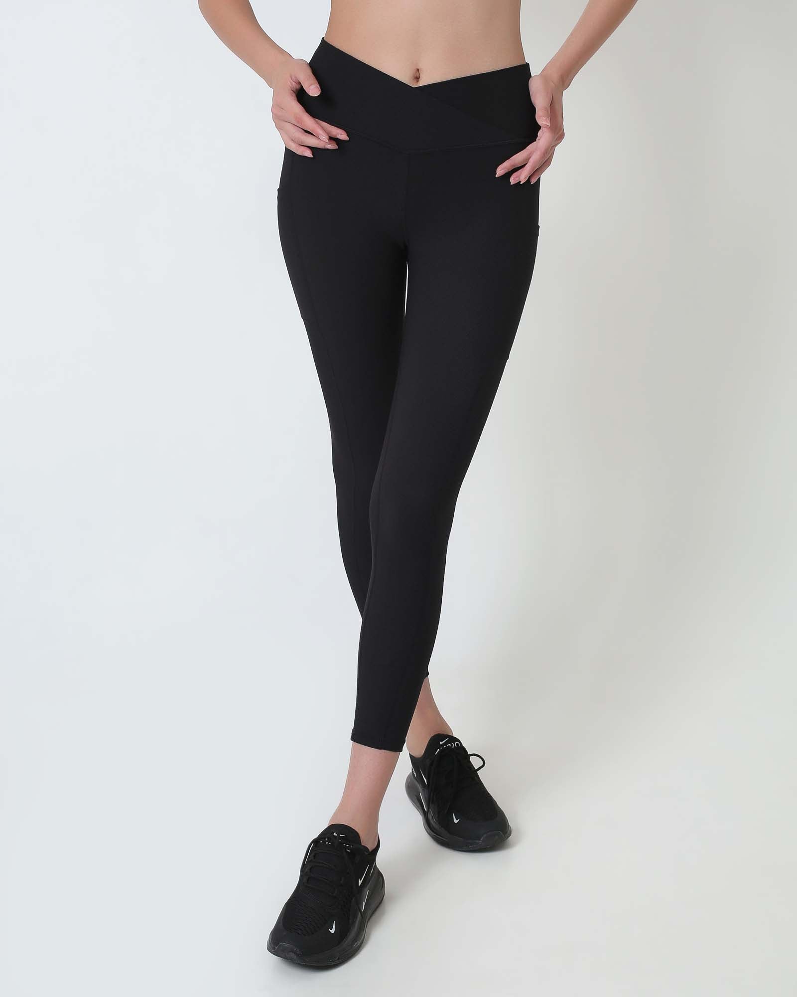 Ribbed Cross Legging