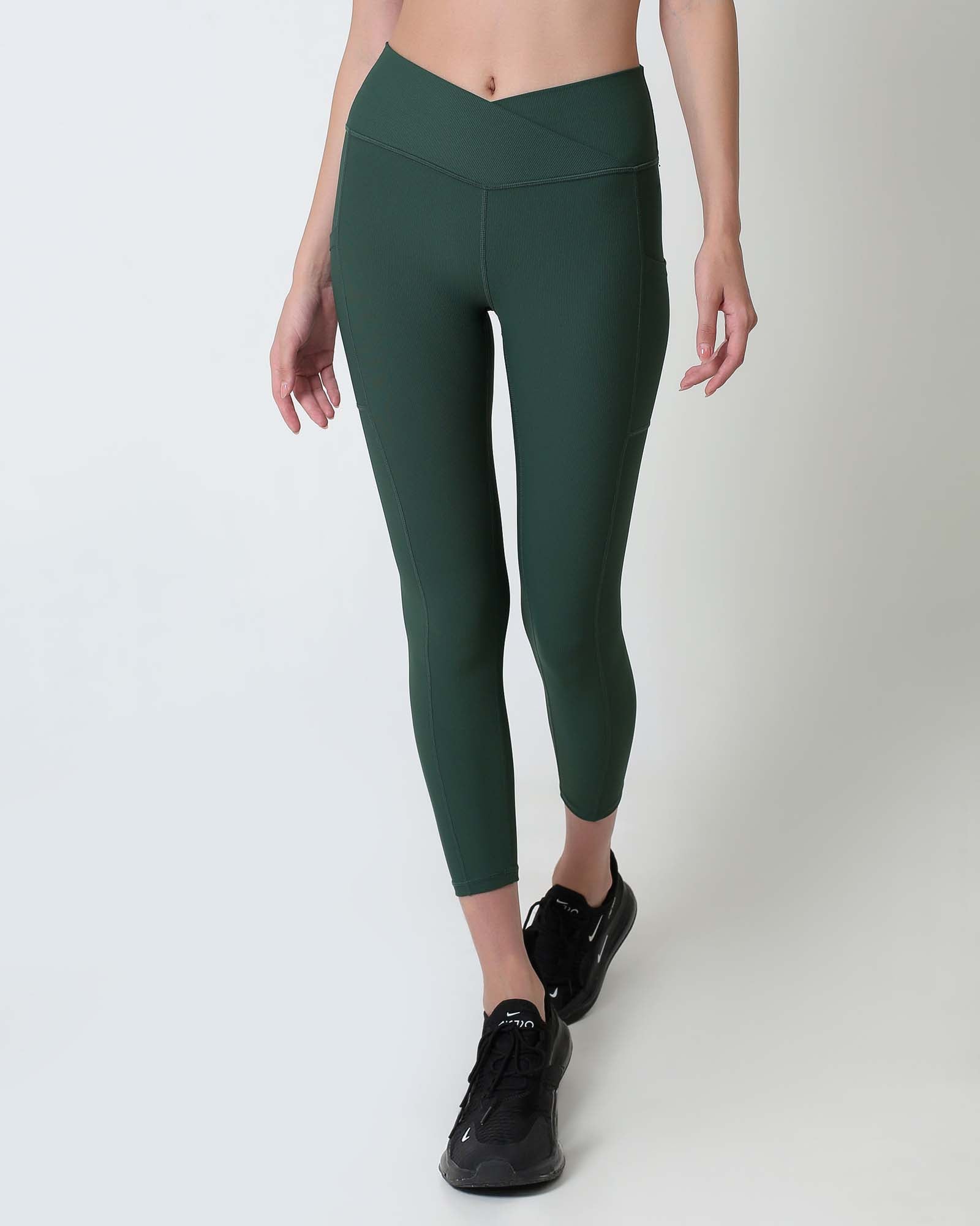 Ribbed Cross Legging