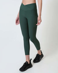 Ribbed Cross Legging