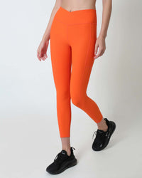 Ribbed Cross Legging