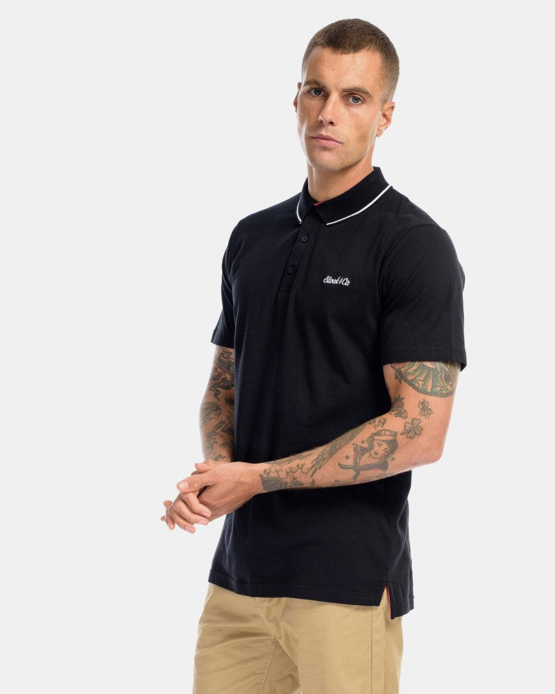 Essential Embroidery Stripe Polo