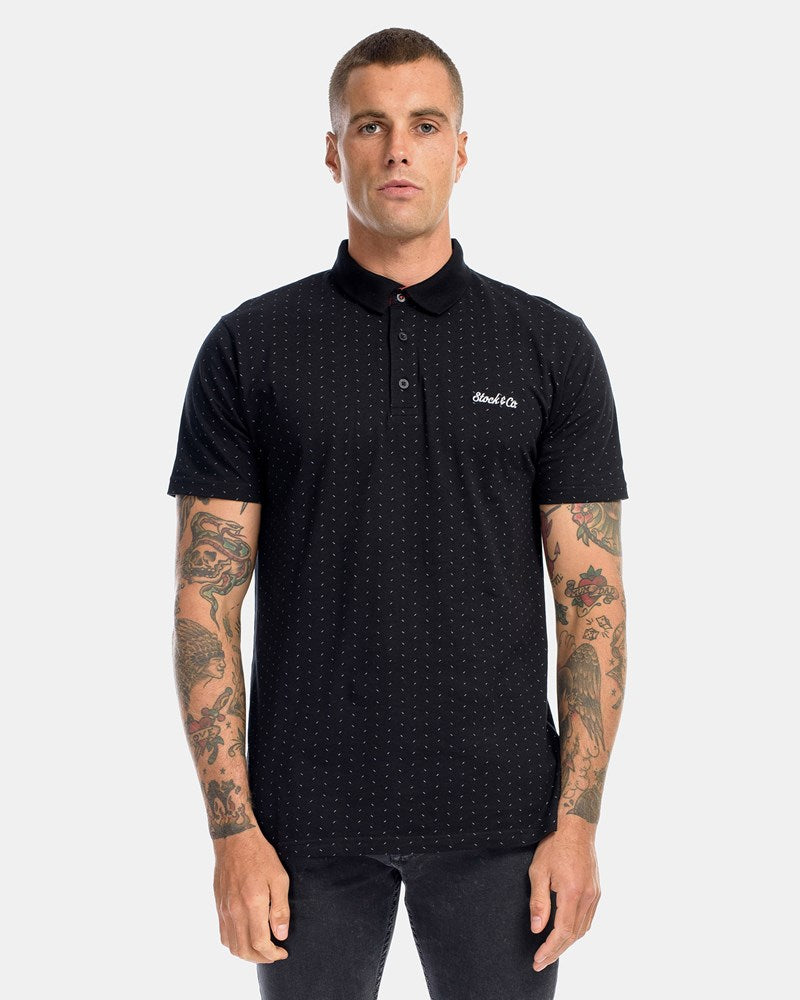 Fraction Stripe Polo