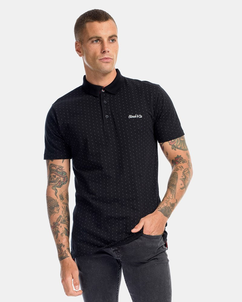 Fraction Stripe Polo