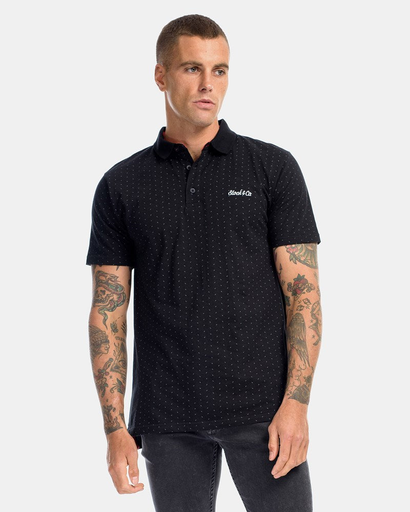 Fraction Stripe Polo