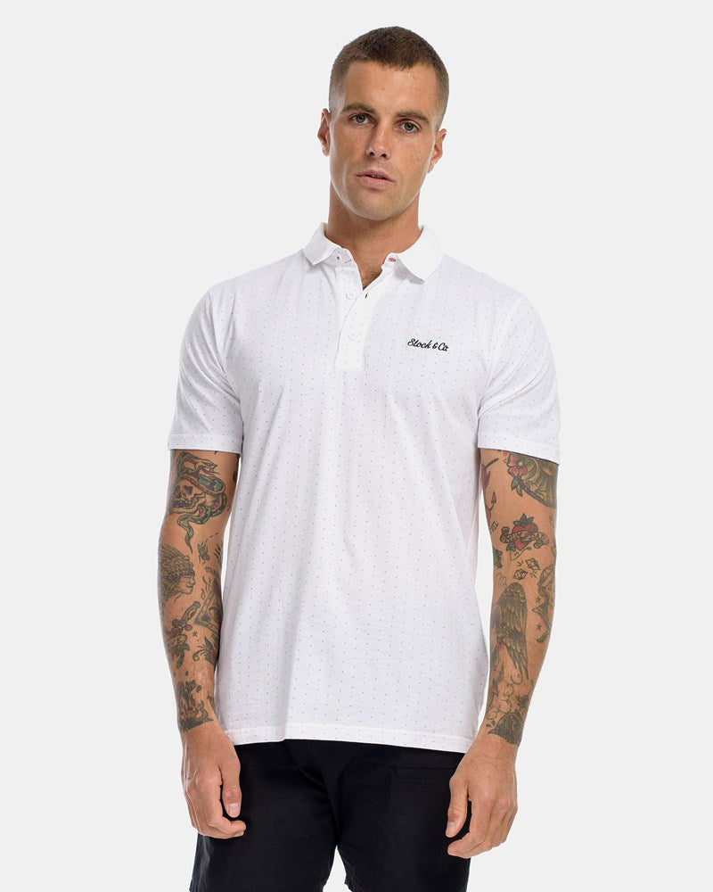 Fraction Stripe Polo