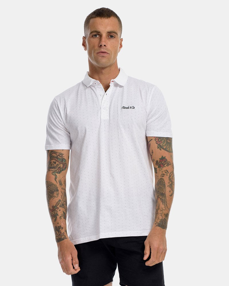 Fraction Stripe Polo
