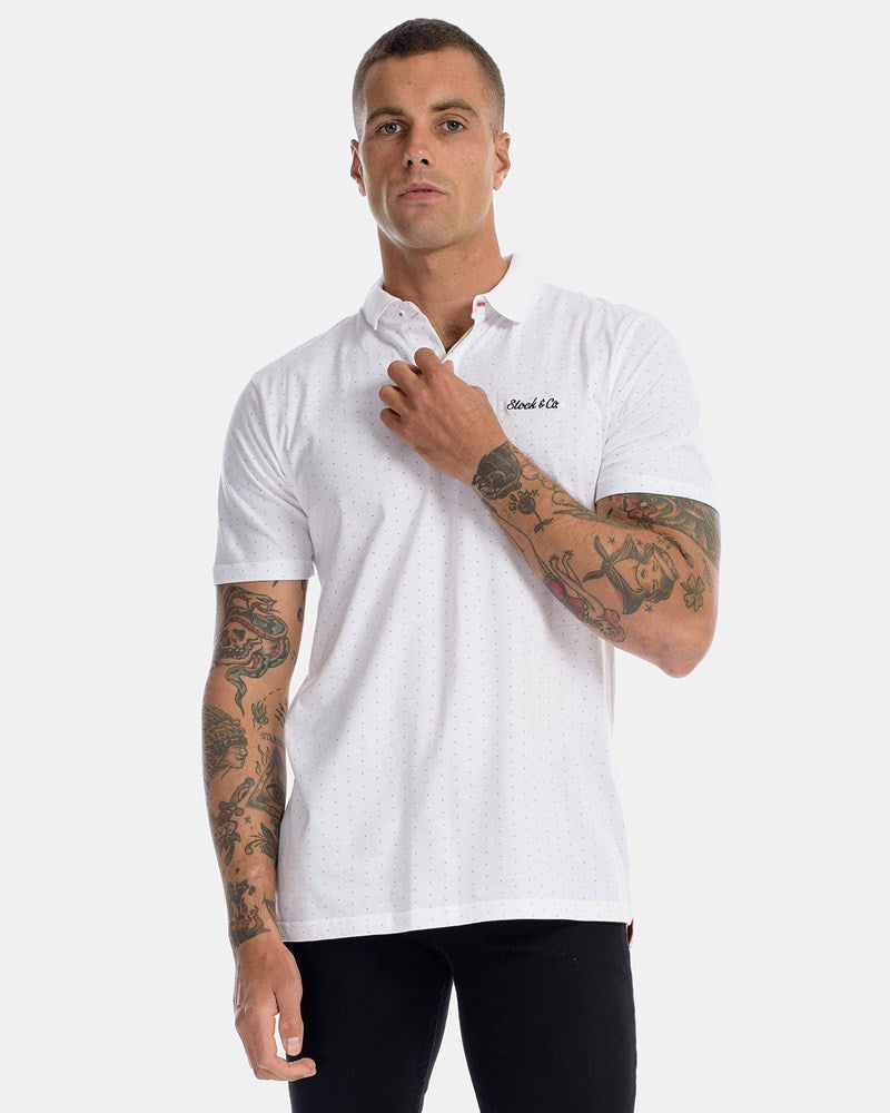 Fraction Stripe Polo