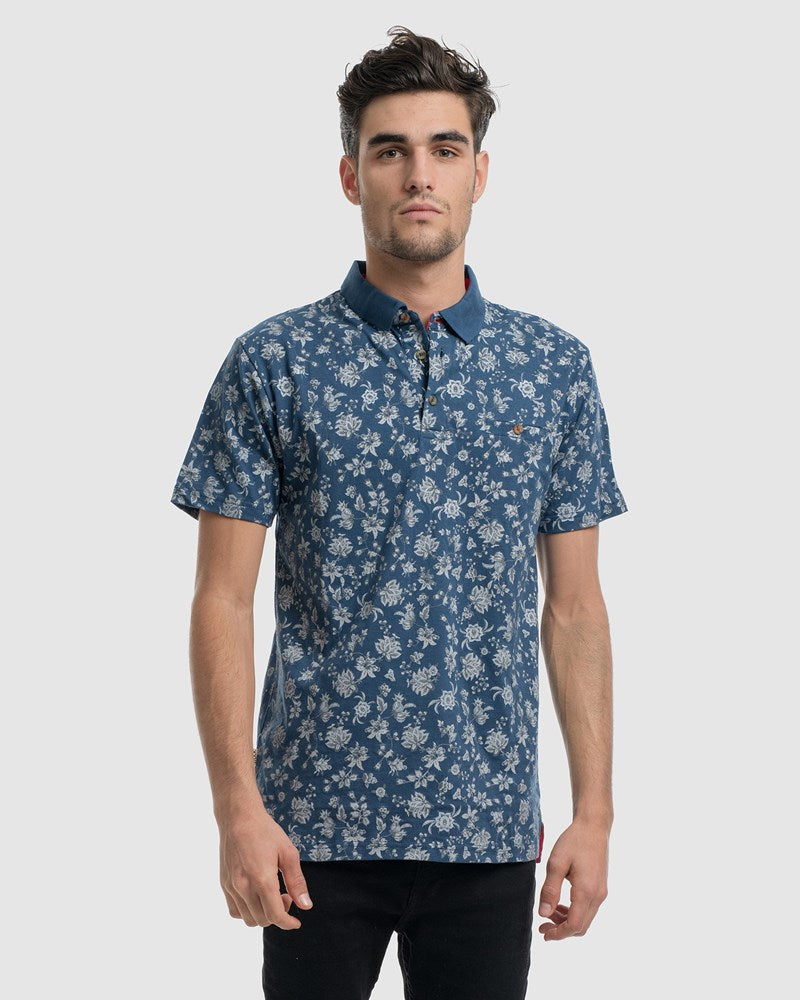 Petal Yardage Stripe Polo