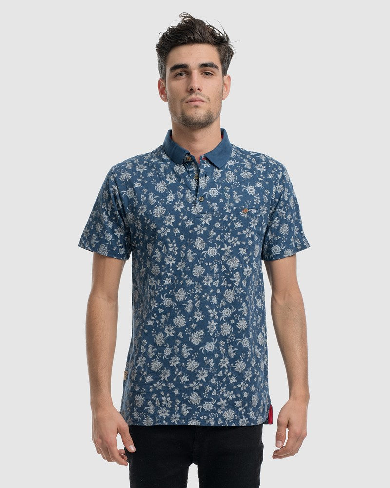 Petal Yardage Stripe Polo