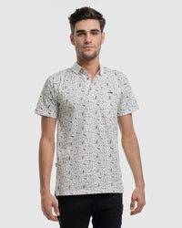 Floral Yardage Stripe Polo