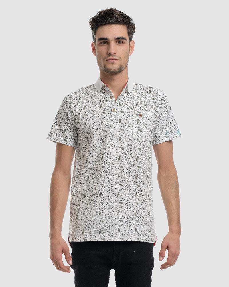 Floral Yardage Stripe Polo