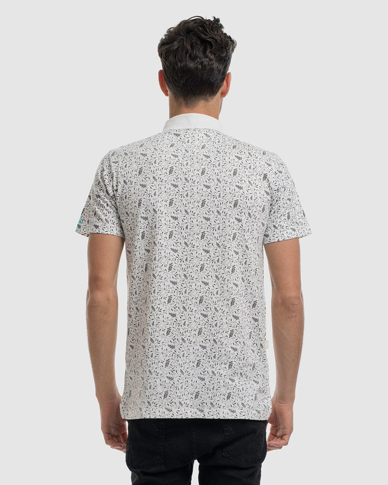 Floral Yardage Stripe Polo