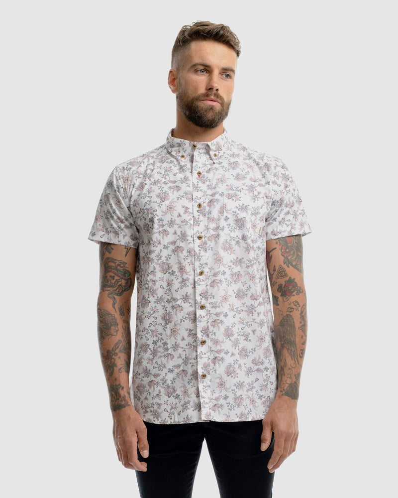 Petal Button Down SS Dress Shirt