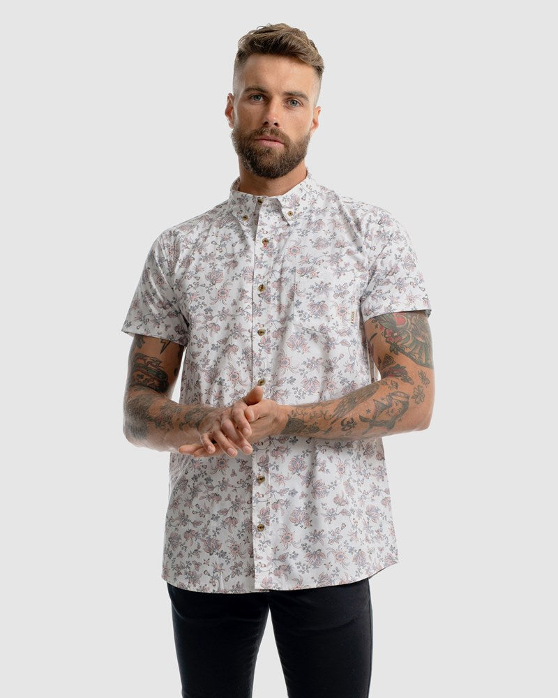 Petal Button Down SS Dress Shirt