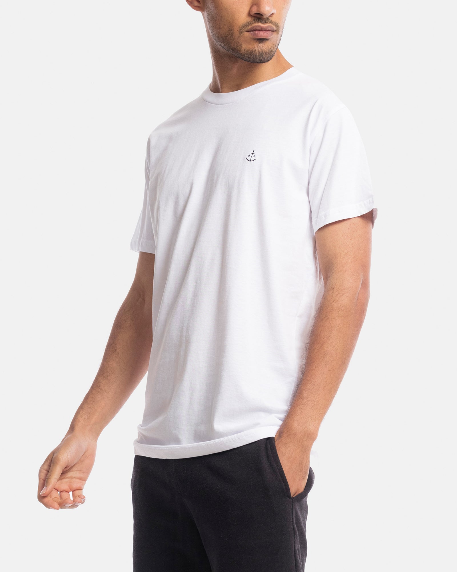 Stock & Co Anchor Embroidery Tee