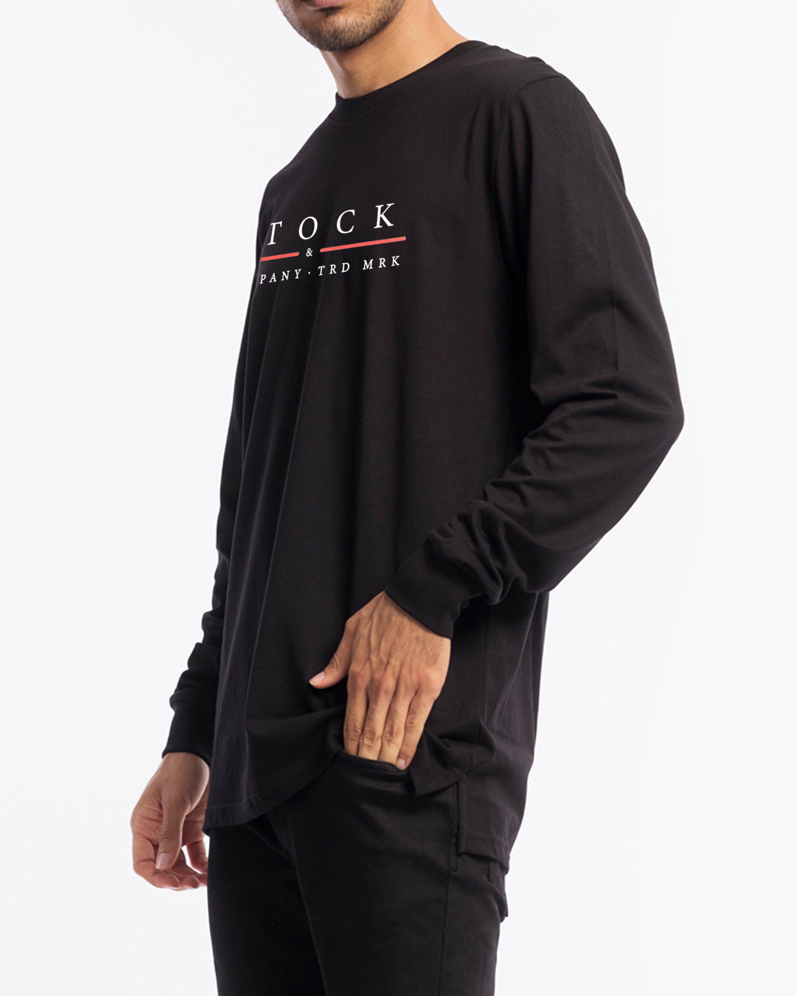 Red Line Long Sleeve Tee