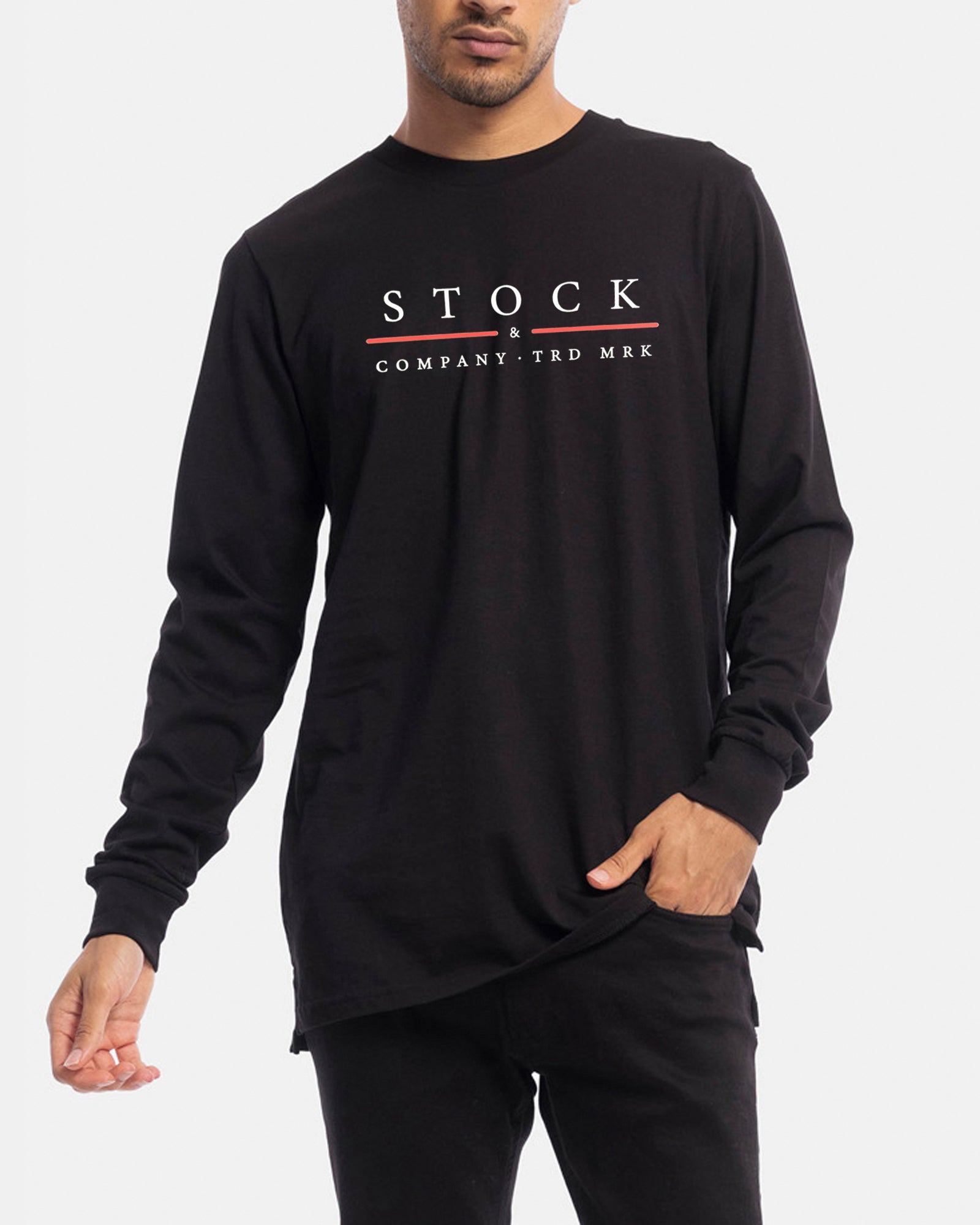 Red Line Long Sleeve Tee