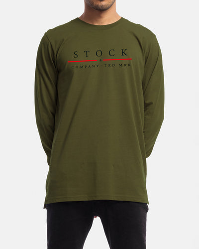 Red Line Long Sleeve Tee