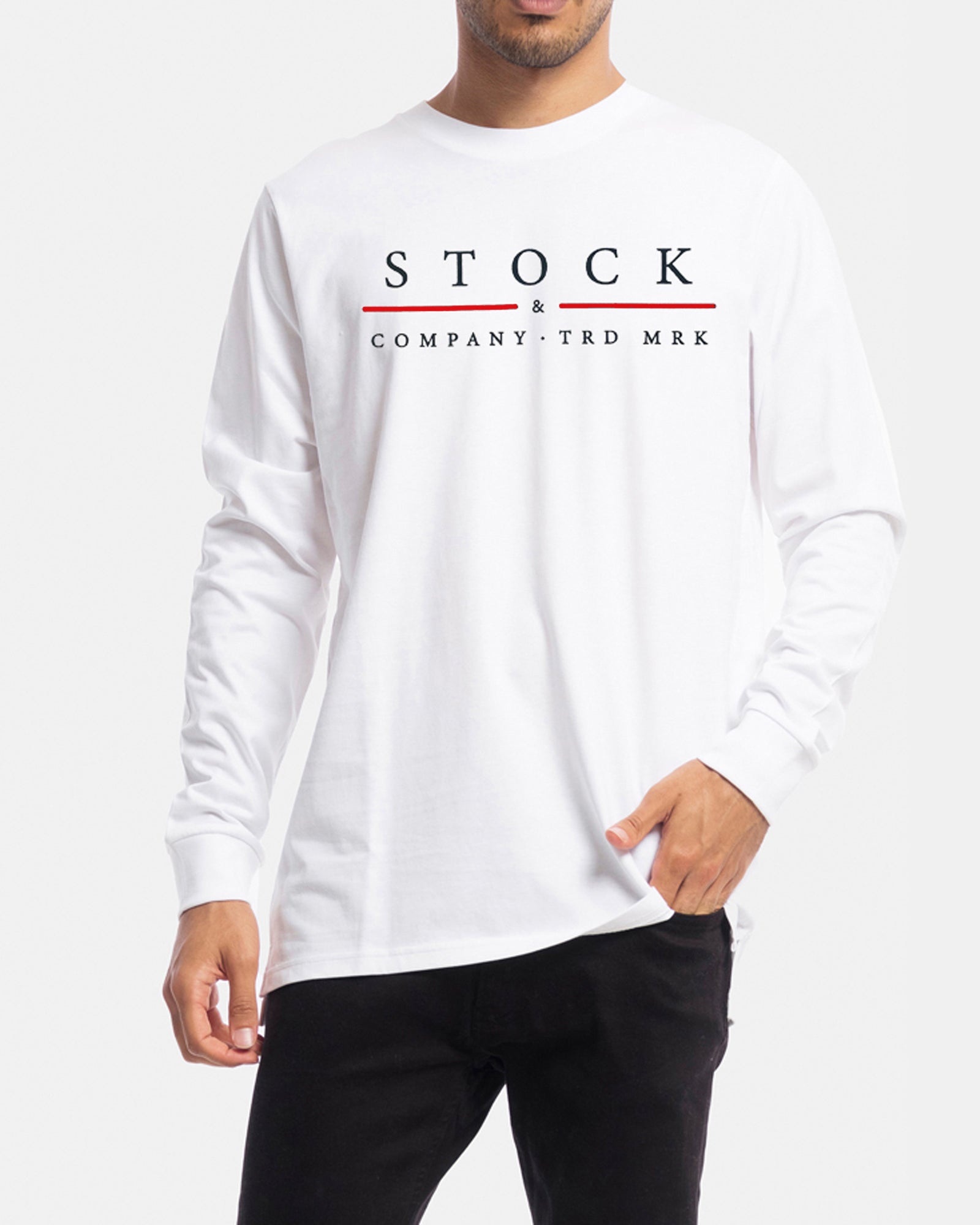 Red Line Long Sleeve Tee