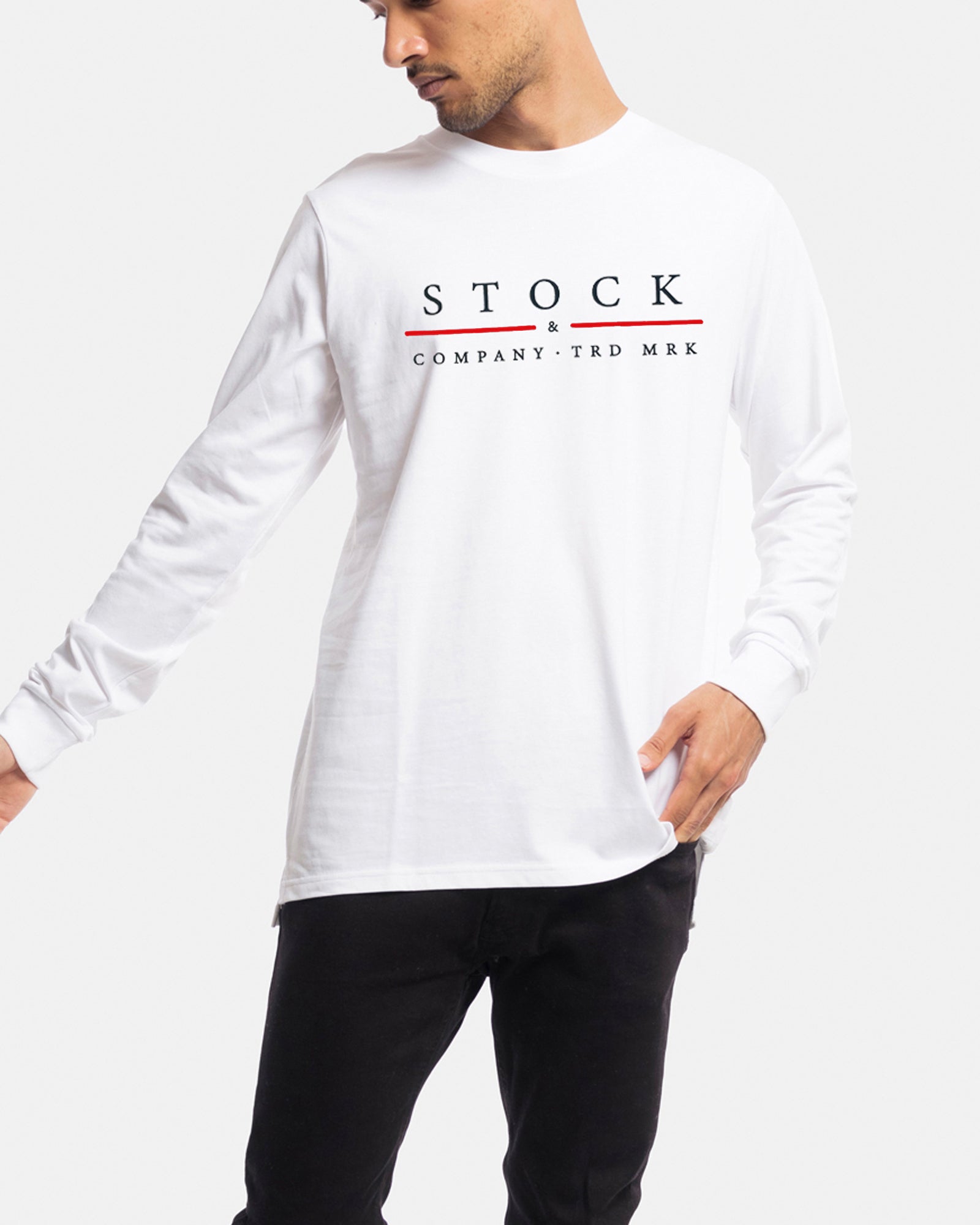 Red Line Long Sleeve Tee