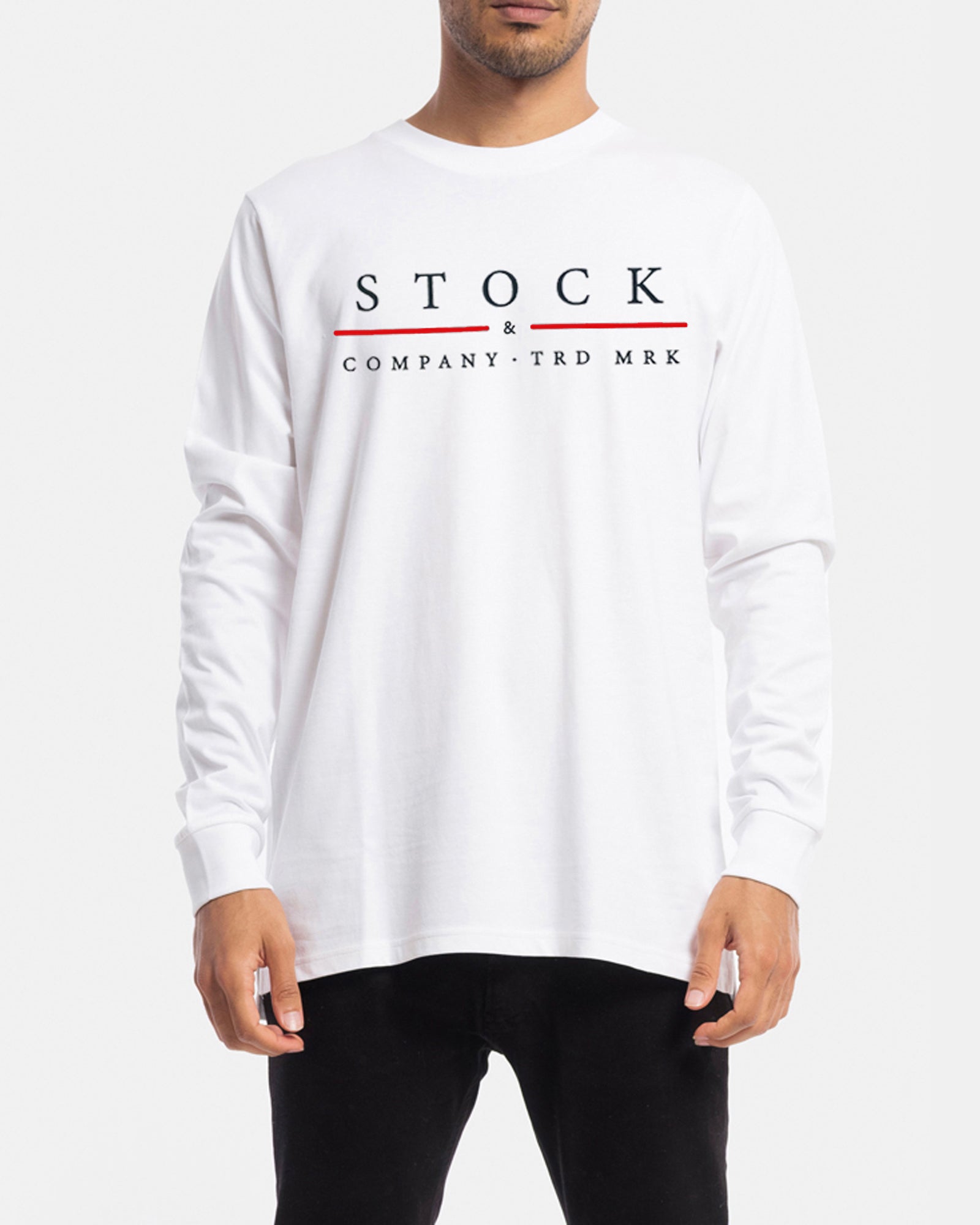 Red Line Long Sleeve Tee