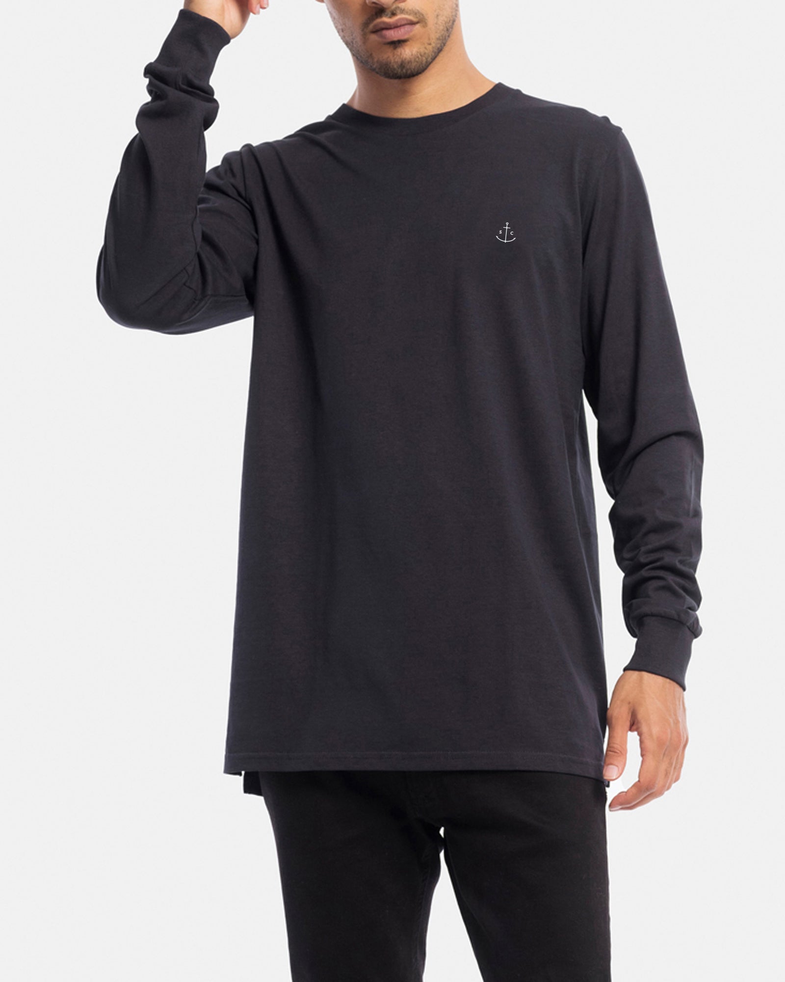 Stock & Co Anchor Embroidery Long Sleeve Tee