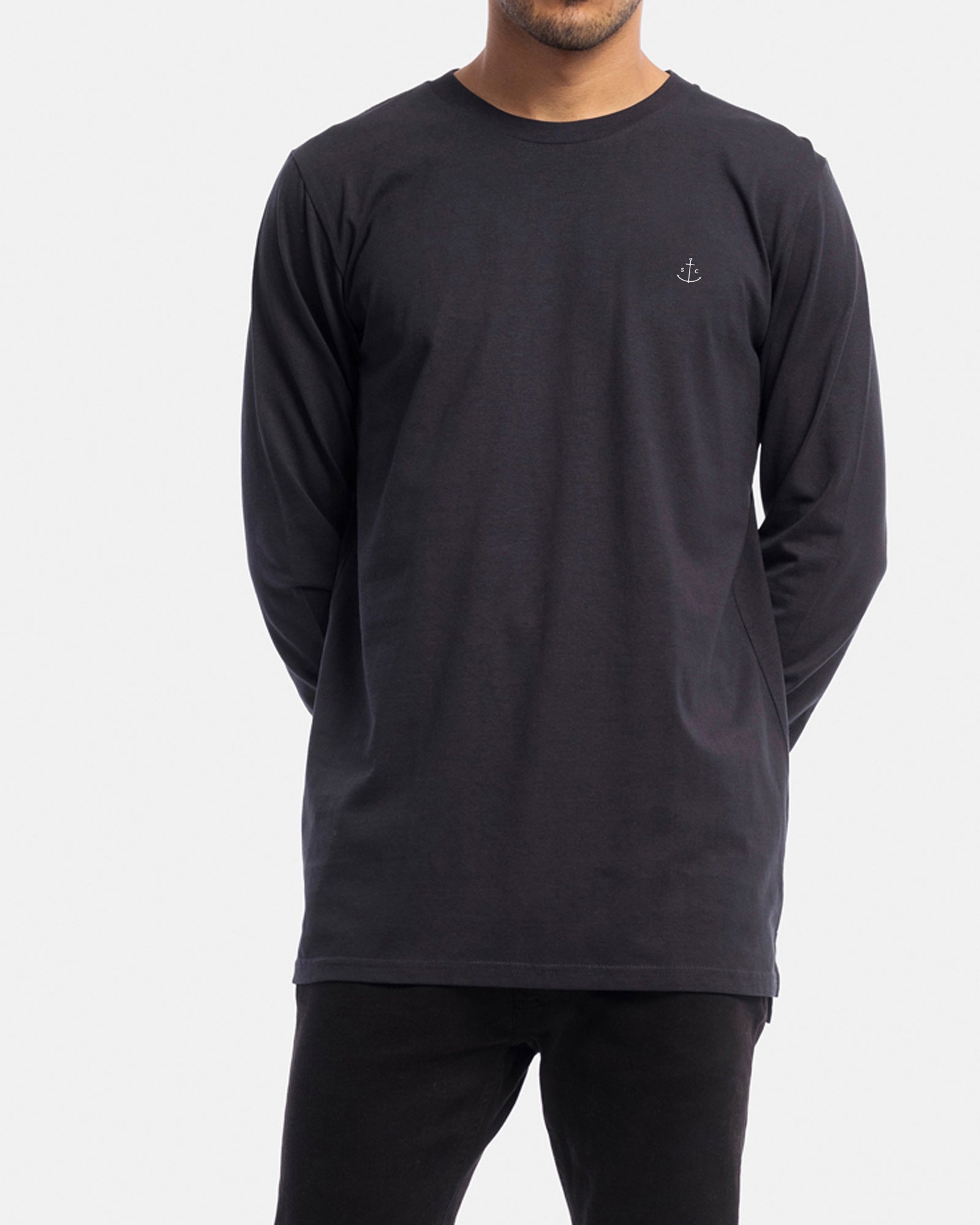 Stock & Co Anchor Embroidery Long Sleeve Tee