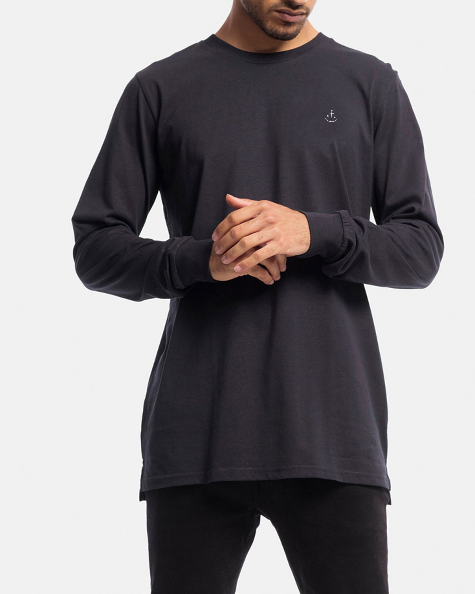 Stock & Co Anchor Embroidery Long Sleeve Tee