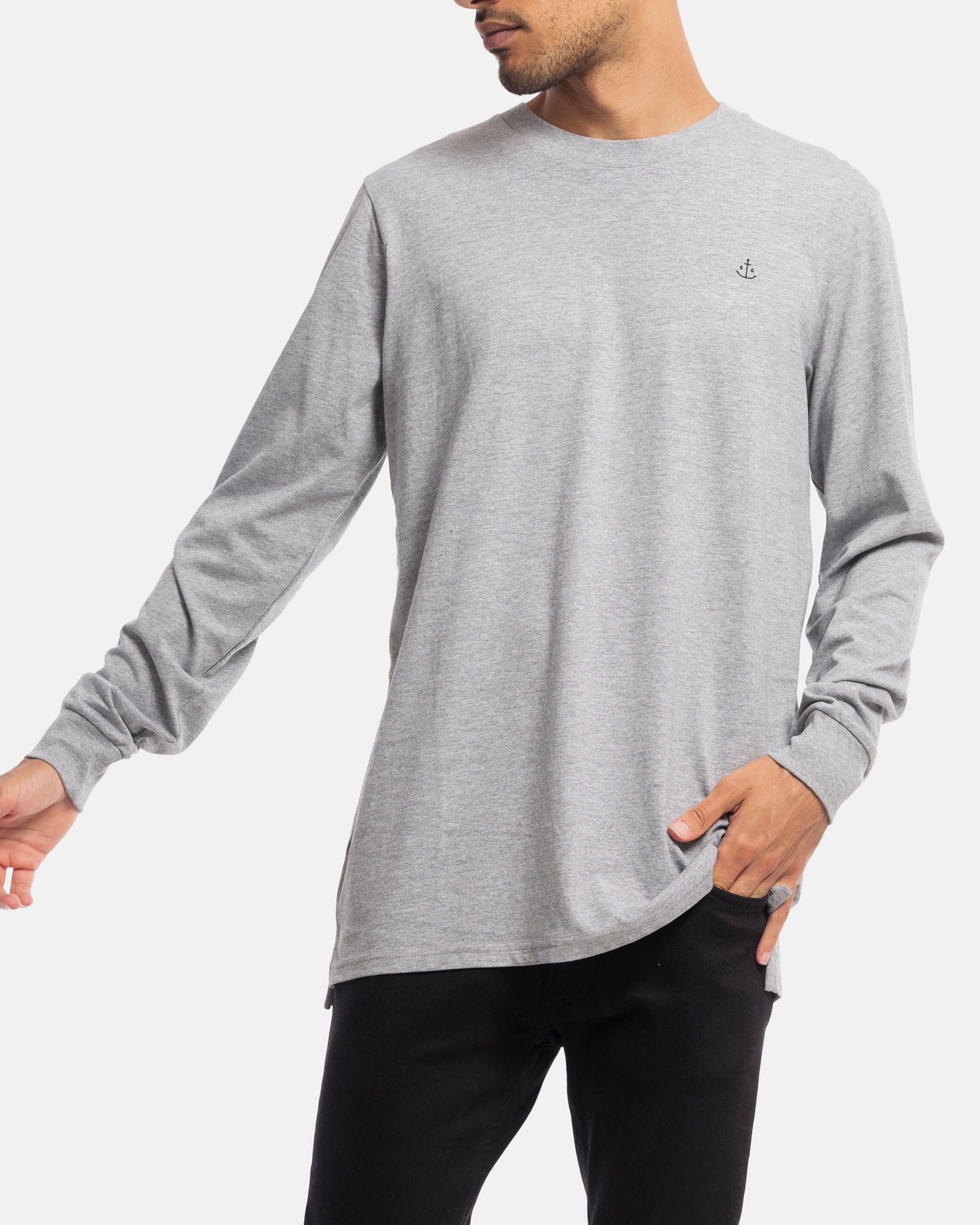 Stock & Co Anchor Embroidery Long Sleeve Tee