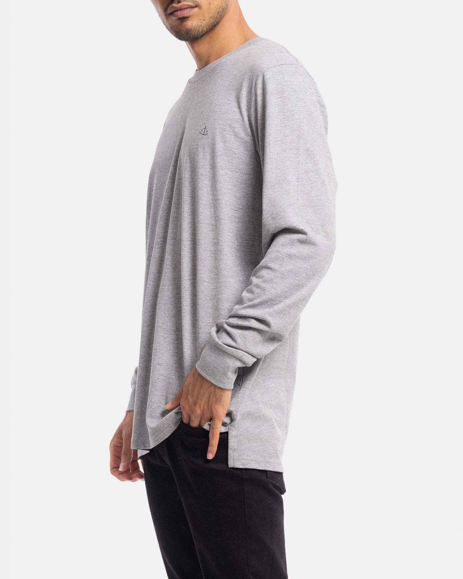 Stock & Co Anchor Embroidery Long Sleeve Tee