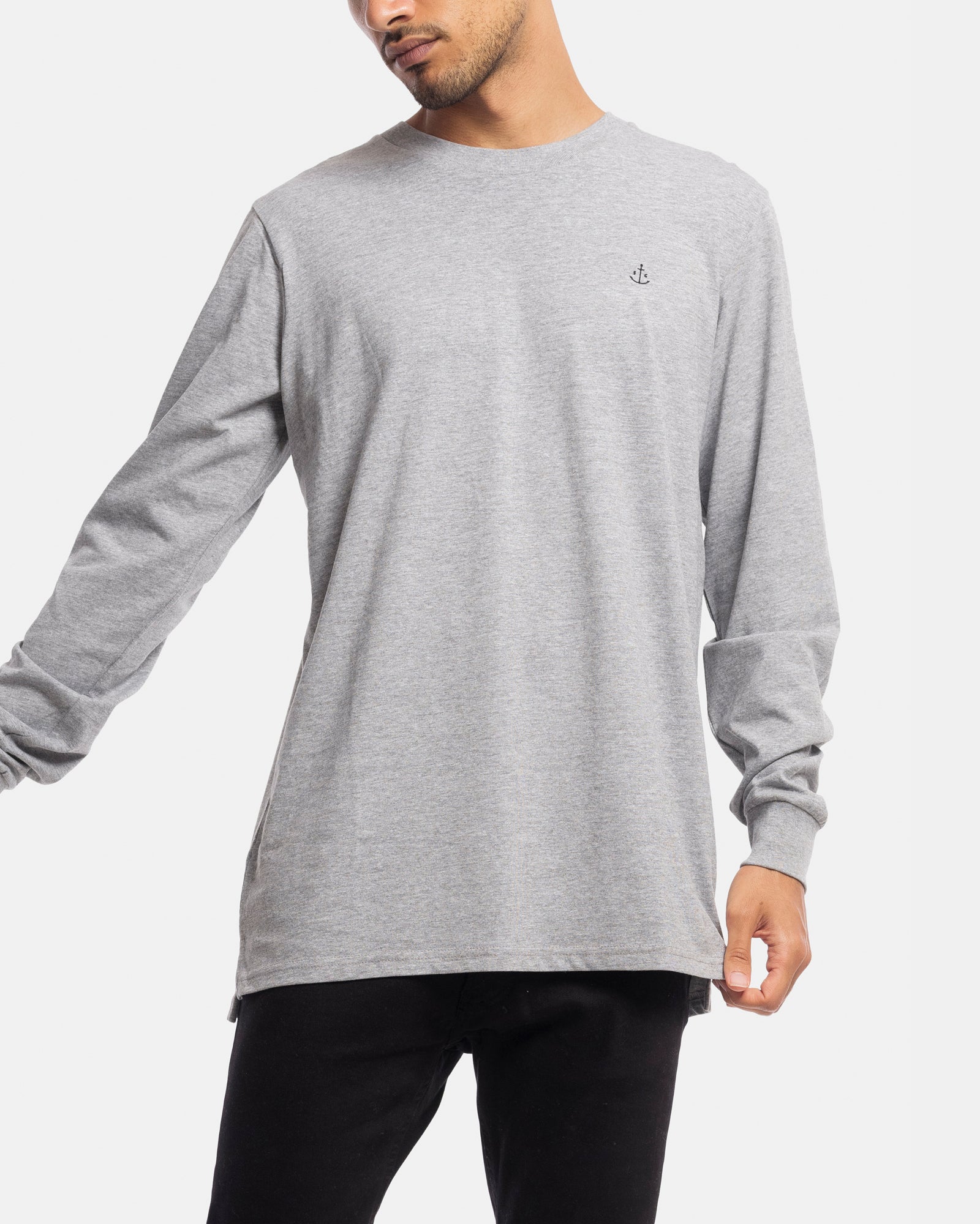 Stock & Co Anchor Embroidery Long Sleeve Tee