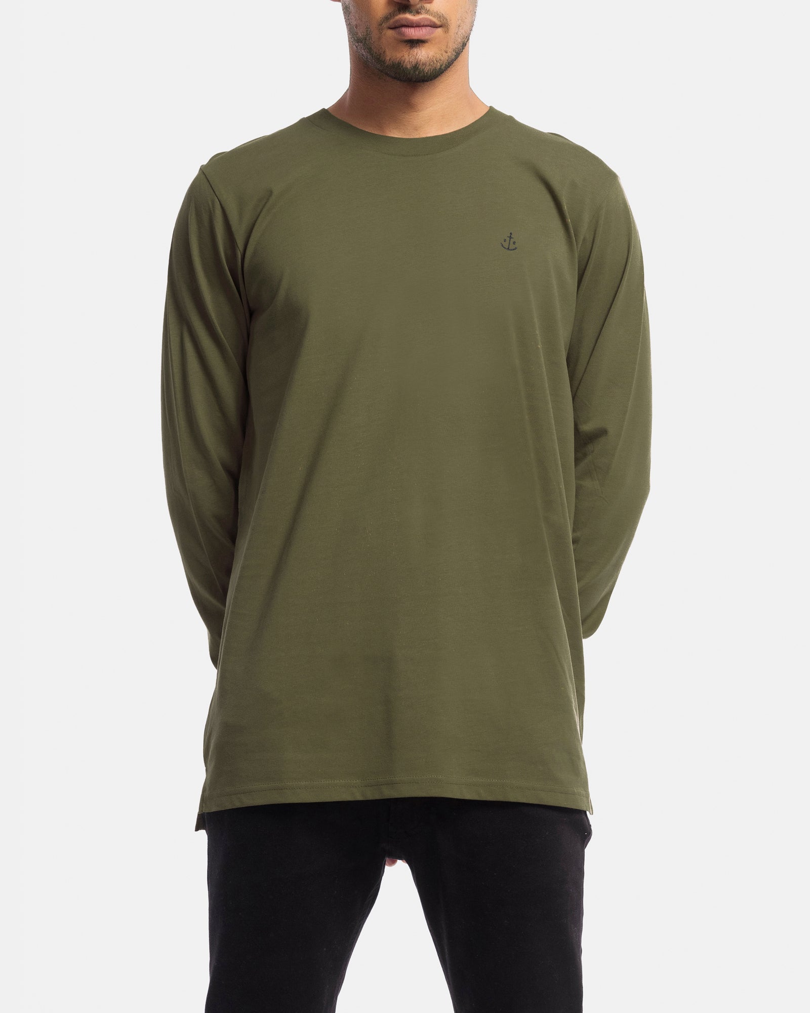 Stock & Co Anchor Embroidery Long Sleeve Tee