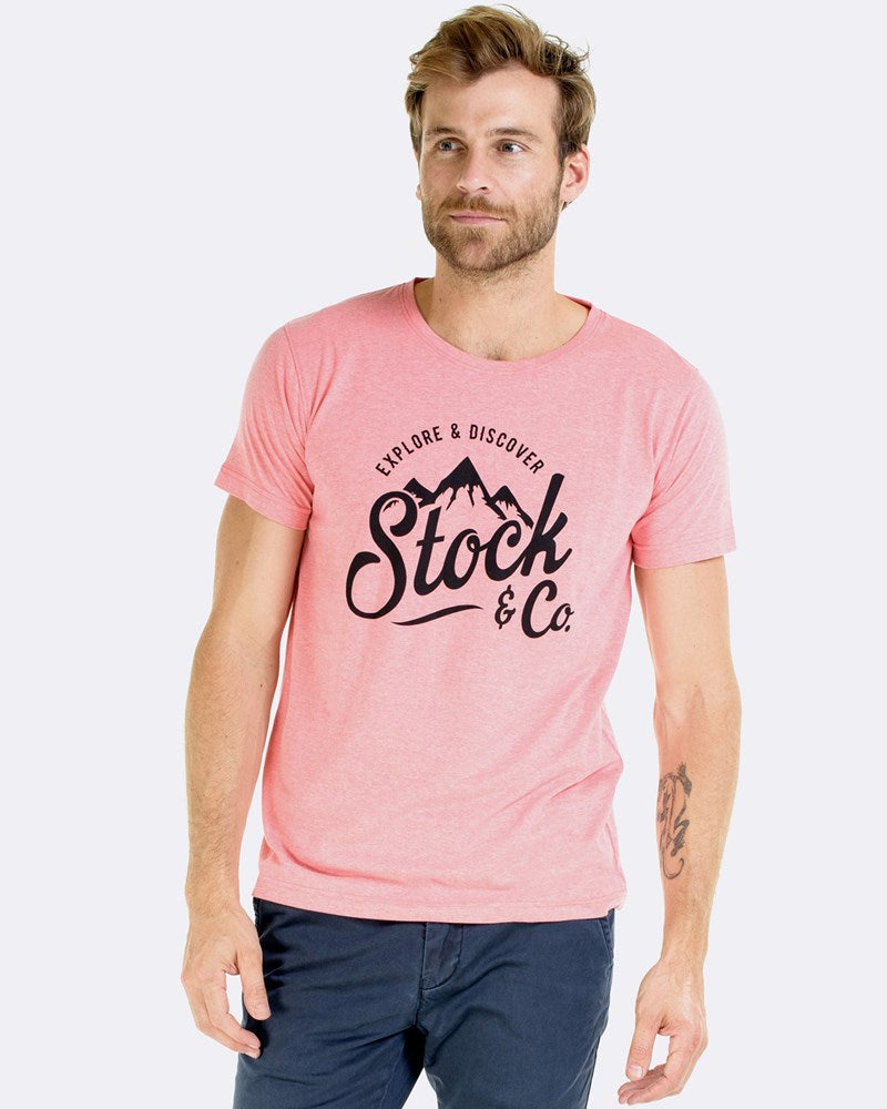 Original Explorer Tee - Coral Marle