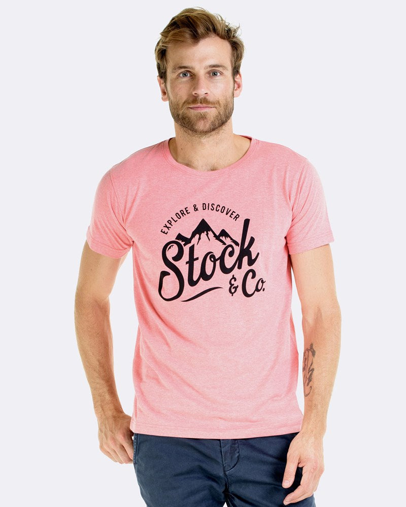 Original Explorer Tee - Coral Marle