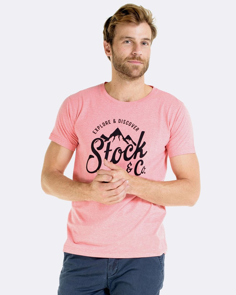 Original Explorer Tee - Coral Marle