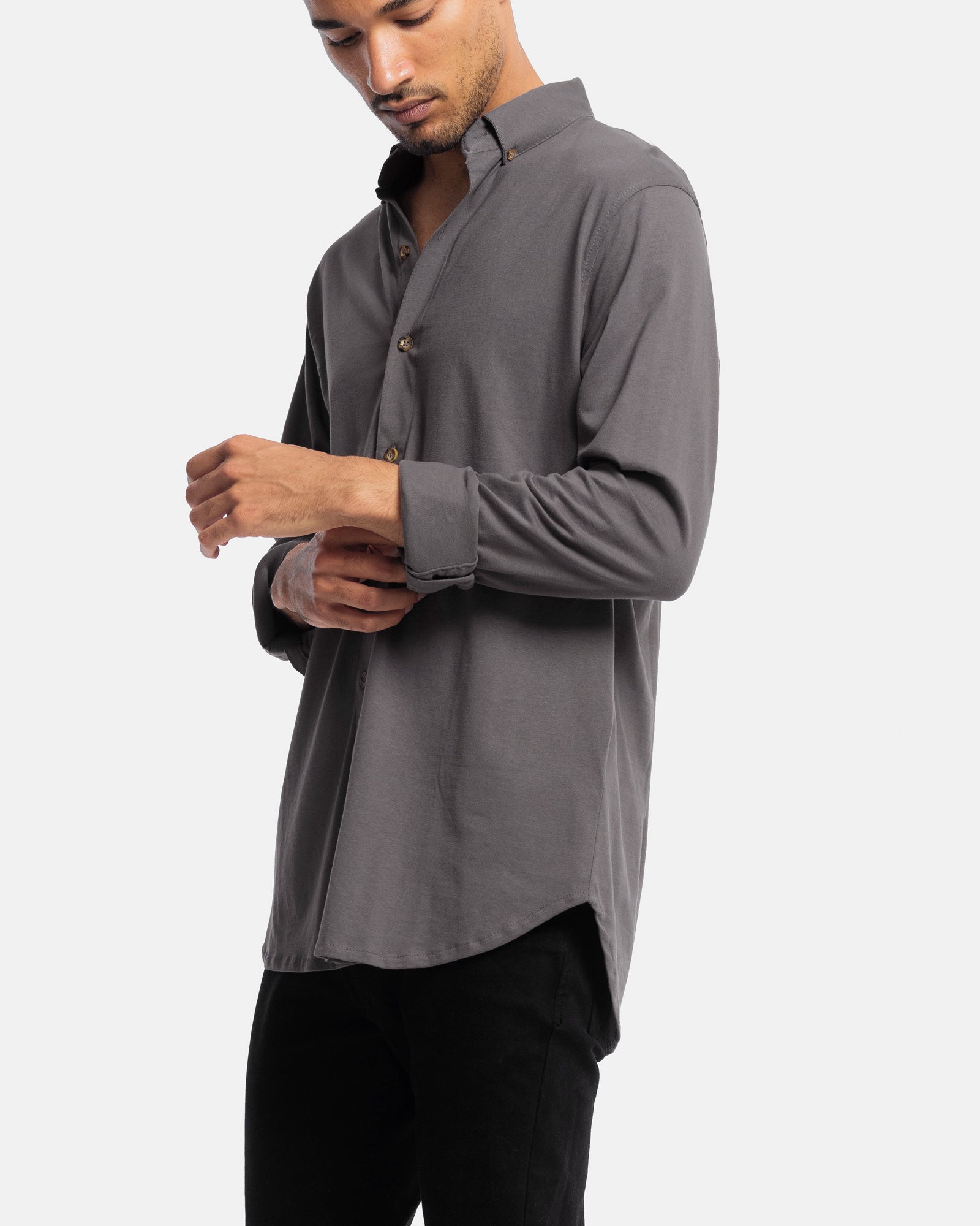 Long Sleeve Jersey Dress Shirt