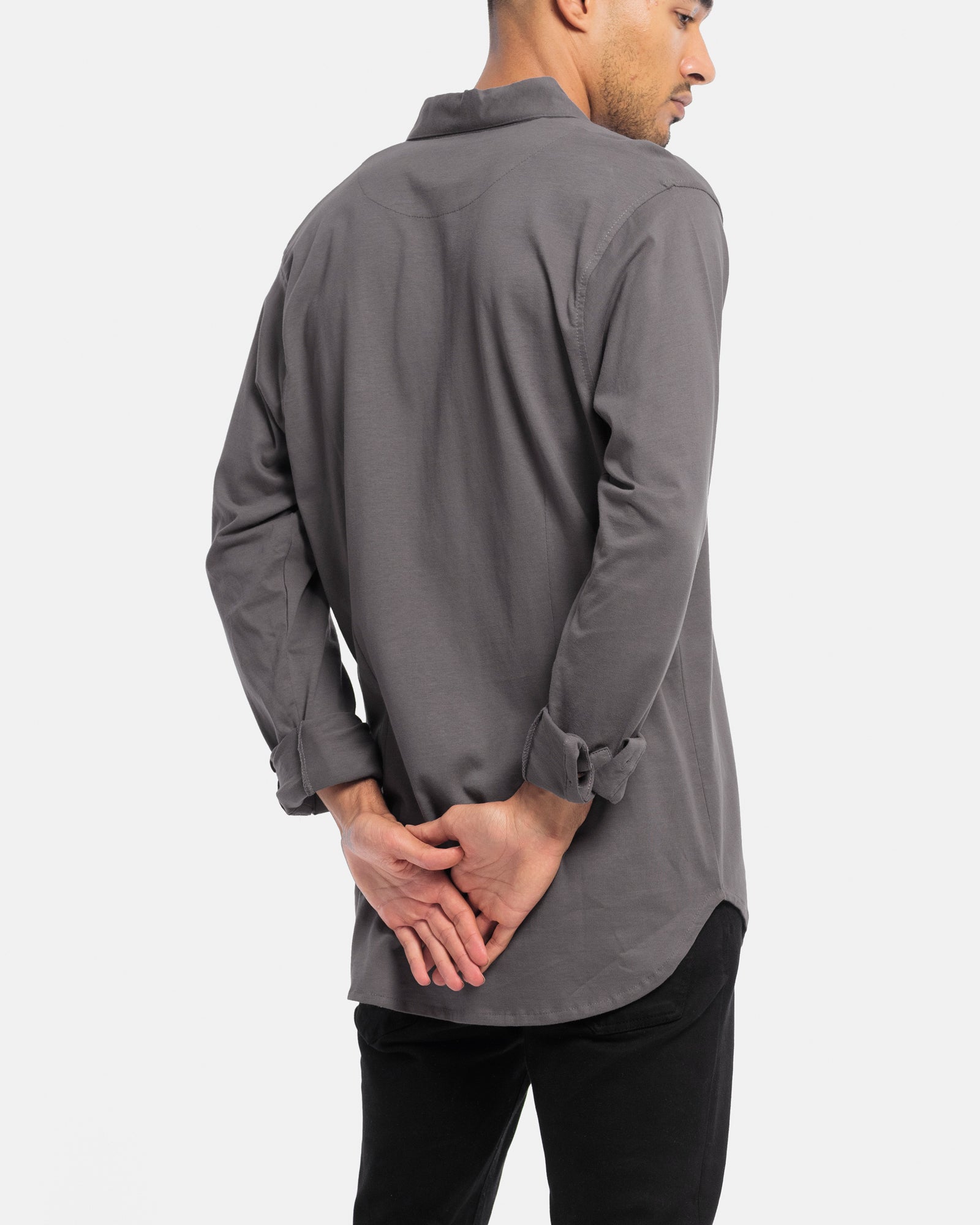 Long Sleeve Jersey Dress Shirt