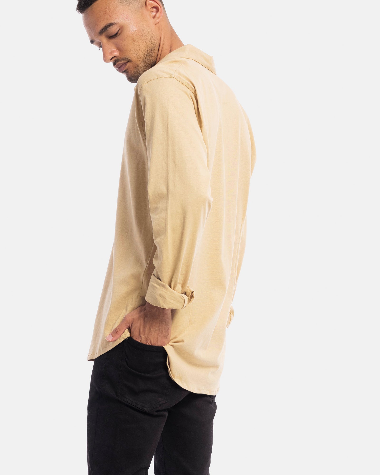 Long Sleeve Jersey Dress Shirt